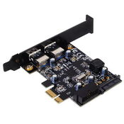 SilverStone SST-EC04-E PCIe-Karte für 2 int./ext. USB-3.0-Ports SST-EC04-E