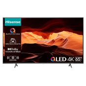 Hisense Televizor 65E7KQ PRO, 65, Smart, 4K UHD, QLED, 120 Hz, VIDAA, Sivi