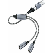 Generic USB C Splitter Dual USB Data Y Splitter Adapter USB-C moški na USB ženski polnilni kabel USB 2.0 OTG pretvorniški kabel Hub za MacBook, USB-C telefone, bliskovne diske, kamere, tiskalnike, (21127337)