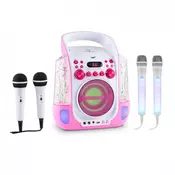 Kara Liquida roza barva + Dazzi set mikrofonov, naprava za karaoke, mikrofon, LED osvetlitev (PL-9360_1952)