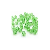 Kristalna perla romb 4 mm -svetlo zelena-peridot