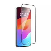 Kaljeno steklo FullCover z aplikatorjem za iPhone 15, Devia