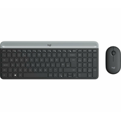 Logitech MK470 tipkovnica Miška vključena Brezžični RF QWERTY Angleščina Grafit