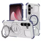 Hibridni ovitek Carbon Shield Pro za Samsung Galaxy S25 - blue transparent