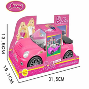 Igracka auto mini kabriolet za lutku Bella rozi 236314