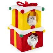 COSTWAY Mačja hiša Lair Cat scratching post Božična darila, (5000051507)