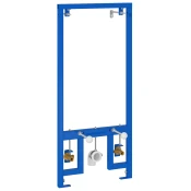 vidaXL Skrita montirna ogrodja za bidet 50x112-136 cm Jeklo