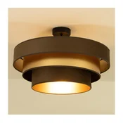 Plafonski luster WENTA 1xE27/60W/230V O 50 cm braon/zlatna