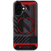 Maska Audi IML Sport MagSafe iPhone 16 6,1 crni tvrdi kucište (AUS-IMLMIP16-RSQ/D2-BK)