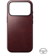 Ovitek Nomad Modern usnjena zaščita, burgundy (Horween) - iPhone 17 Pro (NM011857858)