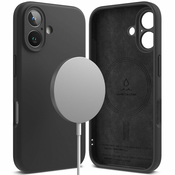 Ovitek Ringke Silicone Magnetic za iPhone 16 Plus - black