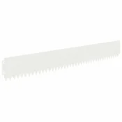 Vidaxl Robovi trave 10 szt. 103 x 15 cm Jeklo Bela