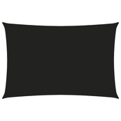 shumee Pravokotna vrtna jadra Oxford Fabric 2x4m Črna