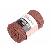 Pletena preja Macrame Rope 3 mm 250 g - (792) staro roza