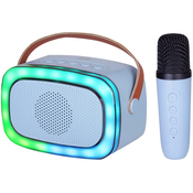 Trevi XR8A01 prijenosni KARAOKE zvucnik, Bluetooth, USB/microSD/AUX, mikrofon, plava (Sky Blue)