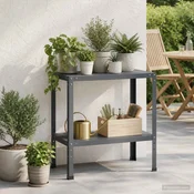 vidaXL Miza za presajanje 80 x 40 x 80 cm Prašno lakirano jeklo