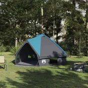 vidaXL vidaXL Teepee šotor s streho Modra in siva 490 x 410 x 210 cm, (5000091095)