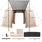 VEVOR Paviljoniekraan Telk 13-küljeline sfääriline 36x36x226 m beež