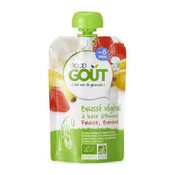 Sadna in žitna priloga BIO Ovsena sladica z jagodami in banano 90g Good Goout