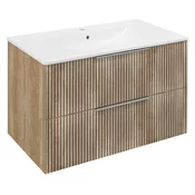 CIRASA Vanity Unit 79,8x52x46cm, oak Alabama strip - Rjava - 79,8x52x46 cm - Sapho - CIRASA - 24 - MDF/laminat - 798 - 520 - 460 - 14