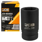 JCB DUBOKA UDARNI GLAVCINA 1 34mm 6-kraki Cr-Mo NASTAVNI KLJUC
