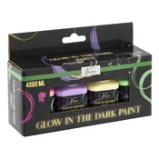 Set akrilnih barv, ki se svetijo v temi Nassau 4 x 60 ml