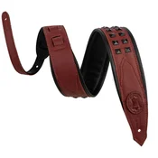 Levys Rebel Leather Oxblood/Black Pas za kitaro (Kot novo)