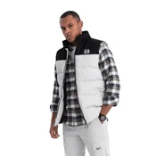 OMBRE Moški telovnik brez rokavov V1 OM-JAVJ-0161 krem MDN125114 S-M