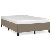 shumee vidaXL Posteljni okvir brez vzmetnice, taupe, 120x190 cm, blago