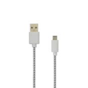 KABEL USB A Moški -> MICRO USB Moški 1 m Bel