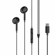 XO In-Ear Slušalice sa mikrofonom Type-C Music EP74 Black