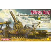 Model Kit vojni 14135 - Morser Karl mit Munitionsschlepper na Panzeru IV (1: 144)