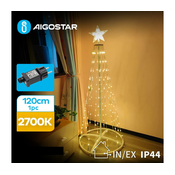 Aigostar-LED Spoljašnja božicna dekoracija LED/3,6W/31/230V 2700K 120cm IP44