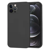 Silikonski ovitek Techsuit SoftFlex za iPhone 12 Pro - črn
