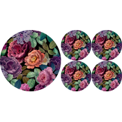 Bertoni Home Unisexs 1+4 Round Table Pads Set Enigma