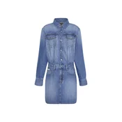 Calvin Klein Jeans Dolga srajca moder denim