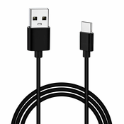 XIAOMI Originalni Xiaomi kabel za polnjenje in sinhronizacijo s konico USB Type-C 1m - ČRN, (20618070)