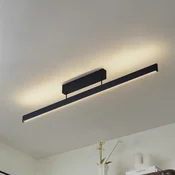Lucande pametna LED-stropna svetilka Mylosh, črna, CCT, Tuya - Dnevna soba/jedilnica - Sodobni - Aluminij
