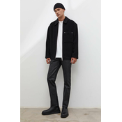Vunena jakna Won Hundred boja: crna, za prijelazno razdoblje, oversize