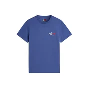 Tommy Jeans Majica kraljevo modra/rdeča/bela