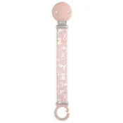 Suavinex Wonderland Soother Clip držalo za dudo Pink Bunny 1 kos