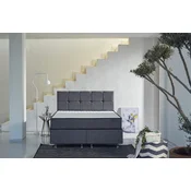 Hanah Home Dušek 140x24x190cm Belo-Sivi