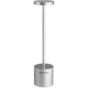 LED Stolna svjetiljka Innoliving - S punjivom baterijom, 1.3W, srebrna