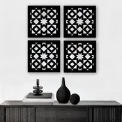 Wallity Set ogledala SYH15088400391, Crni