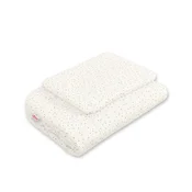 Bobono Otroški komplet posteljnine s polnilom, 2 kosa, 75x100cm NEWBORN - mini zlate zvezdice