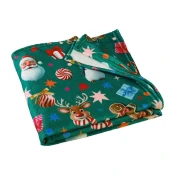 Zelena odeja z božičnim motivom iz mikropliša 130x170 cm Christmas Icons – Catherine Lansfield