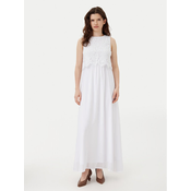 Vila Cocktail obleka Milina 14100341 Bela Regular Fit