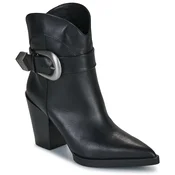Karl Lagerfeld KOWBOY Buckle Mid Boot Črna