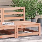Greatstore Vrtni kotni kavč brez naslonov 70x70x67 cm trden les douglas