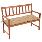 Vidaxl Vrtna klop z blazino 120 cm trden akacijev les